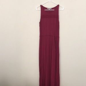 LOFT Magenta Maxi Dress